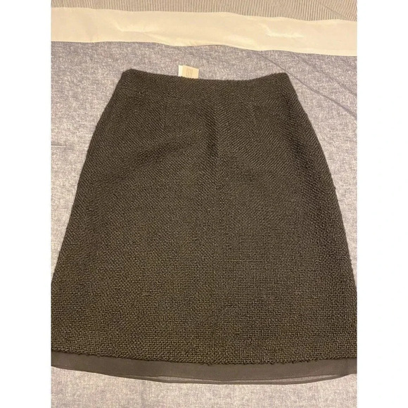 Banana Republic black tweed Pencil skirt - womens- size 4 petite- new with tags - Picture 3 of 7